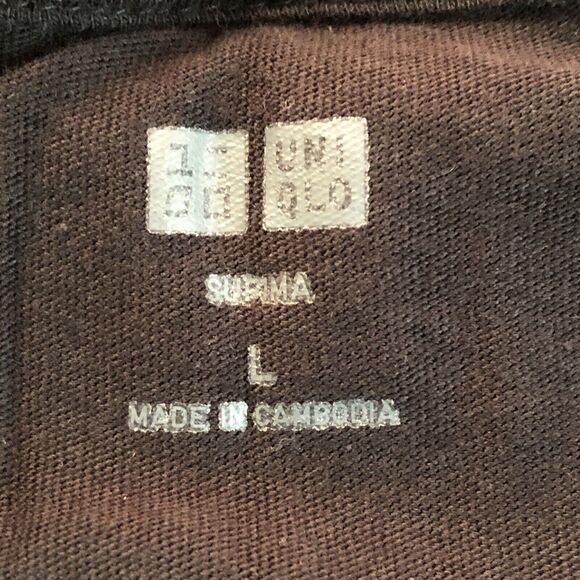 Uniqlo Supima Women’s Tee Black Size Large - Picture 3 of 13